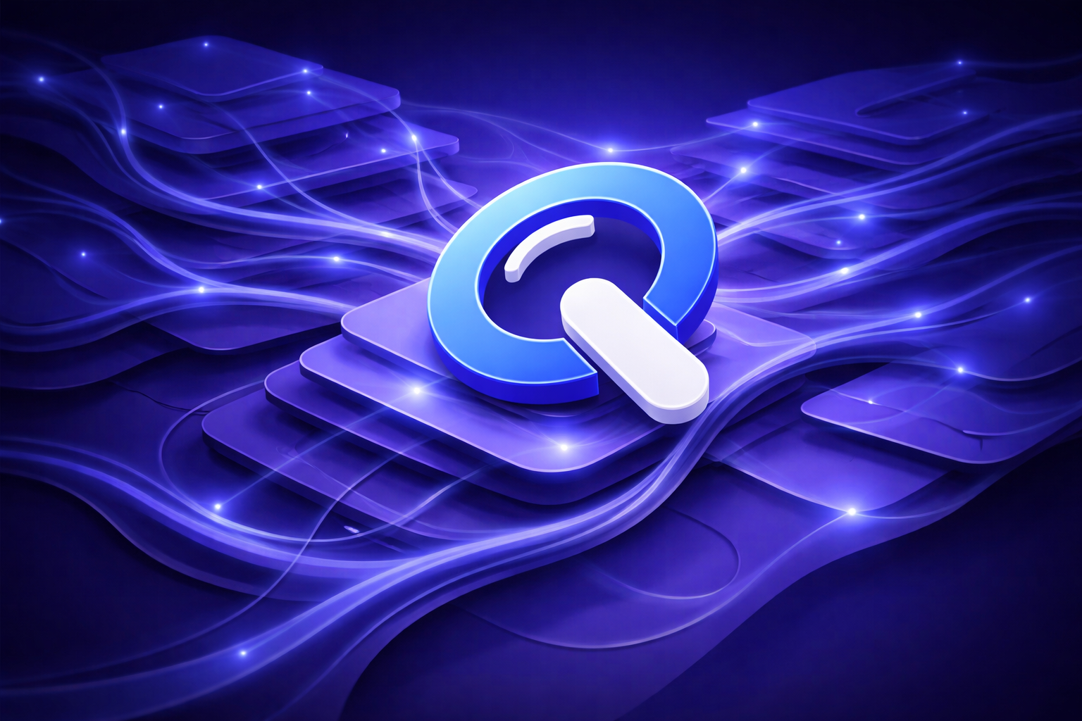 Abstract connected systems visual representing CivIQ Guide as a unified platform